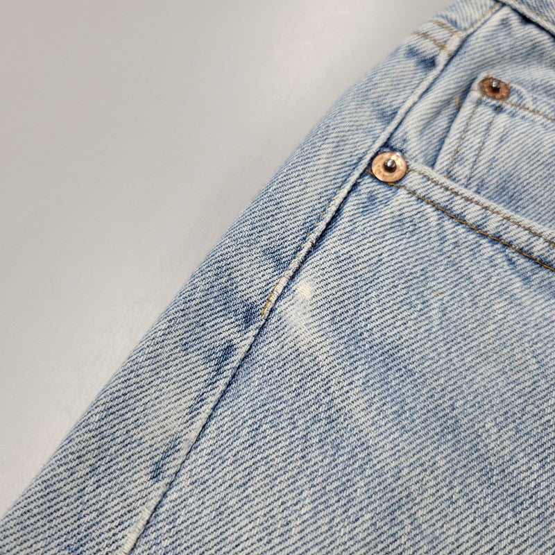【現状渡し品】【メンズ】 DENIM PANTS デニムパンツ 刻印555 USA製 ジーンズ ボトムス 157-260330-as-22-izu サイズ：31×36 カラー：ライトインディゴ 万代Net店