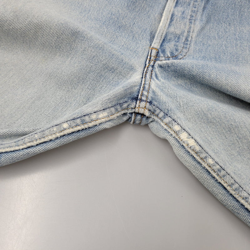 【現状渡し品】【メンズ】 DENIM PANTS デニムパンツ 刻印555 USA製 ジーンズ ボトムス 157-260330-as-22-izu サイズ：31×36 カラー：ライトインディゴ 万代Net店
