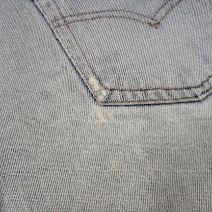 【現状渡し品】【メンズ】 DENIM PANTS デニムパンツ 刻印555 USA製 ジーンズ ボトムス 157-260330-as-22-izu サイズ：31×36 カラー：ライトインディゴ 万代Net店