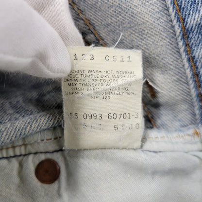 【現状渡し品】【メンズ】 DENIM PANTS デニムパンツ 刻印555 USA製 ジーンズ ボトムス 157-260330-as-22-izu サイズ：31×36 カラー：ライトインディゴ 万代Net店