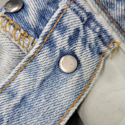 【現状渡し品】【メンズ】 DENIM PANTS デニムパンツ 刻印555 USA製 ジーンズ ボトムス 157-260330-as-22-izu サイズ：31×36 カラー：ライトインディゴ 万代Net店