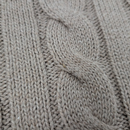 【中古品】【メンズ】 BROWN PONY HALF ZIP CABLE KNIT ブラウンポニー ハーフジップ ケーブルニット 長袖 トップス 147-260330-as-17-izu サイズ：XL カラー：ベージュ 万代Net店