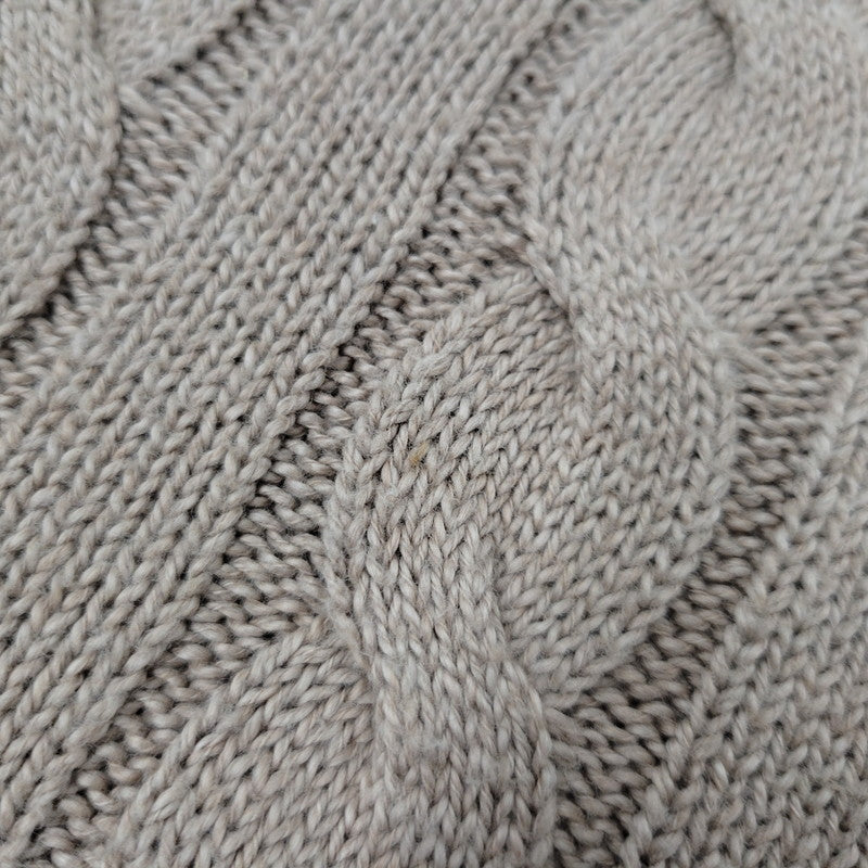 【中古品】【メンズ】 BROWN PONY HALF ZIP CABLE KNIT ブラウンポニー ハーフジップ ケーブルニット 長袖 トップス 147-260330-as-17-izu サイズ：XL カラー：ベージュ 万代Net店