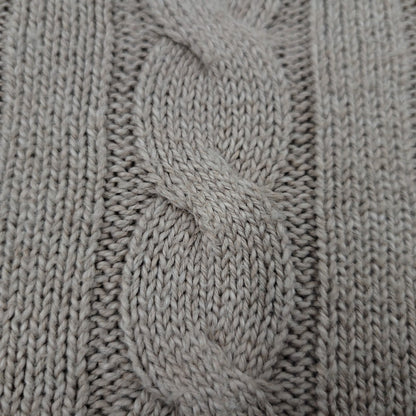 【中古品】【メンズ】 BROWN PONY HALF ZIP CABLE KNIT ブラウンポニー ハーフジップ ケーブルニット 長袖 トップス 147-260330-as-17-izu サイズ：XL カラー：ベージュ 万代Net店