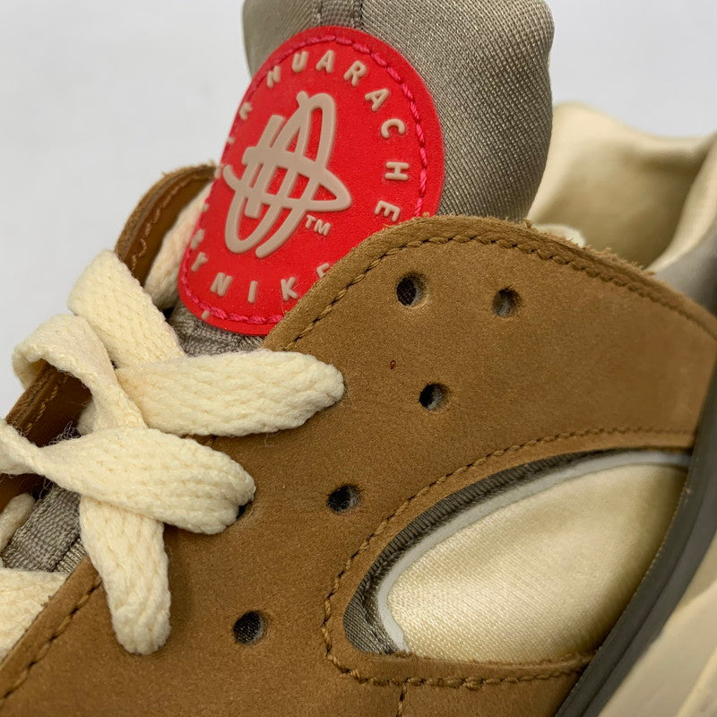 【中古品】【メンズ】 × STUSSY ステューシー AIR HUARACHE LE DD1381-200 エア ハラチ LE スニーカー シューズ 靴 160-260403-as-23-izu サイズ：26.5cm カラー：DESERT OAK/REED-LT STRAW-UNIV RED-NEWSPRI 万代Net店