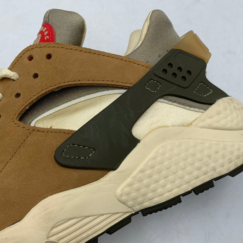 【中古品】【メンズ】 × STUSSY ステューシー AIR HUARACHE LE DD1381-200 エア ハラチ LE スニーカー シューズ 靴 160-260403-as-23-izu サイズ：26.5cm カラー：DESERT OAK/REED-LT STRAW-UNIV RED-NEWSPRI 万代Net店