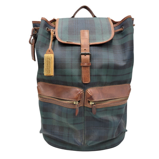 【現状渡し品】【メンズ/レディース】 BLACKWATCH LEATHER BACKPACK ブラックウォッチ レザー バックパック リュック バッグ カバン 鞄 188-260330-as-34-izu カラー：マルチカラー 万代Net店
