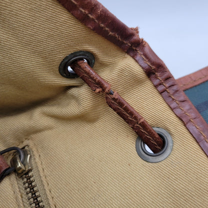 【現状渡し品】【メンズ/レディース】 BLACKWATCH LEATHER BACKPACK ブラックウォッチ レザー バックパック リュック バッグ カバン 鞄 188-260330-as-34-izu カラー：マルチカラー 万代Net店