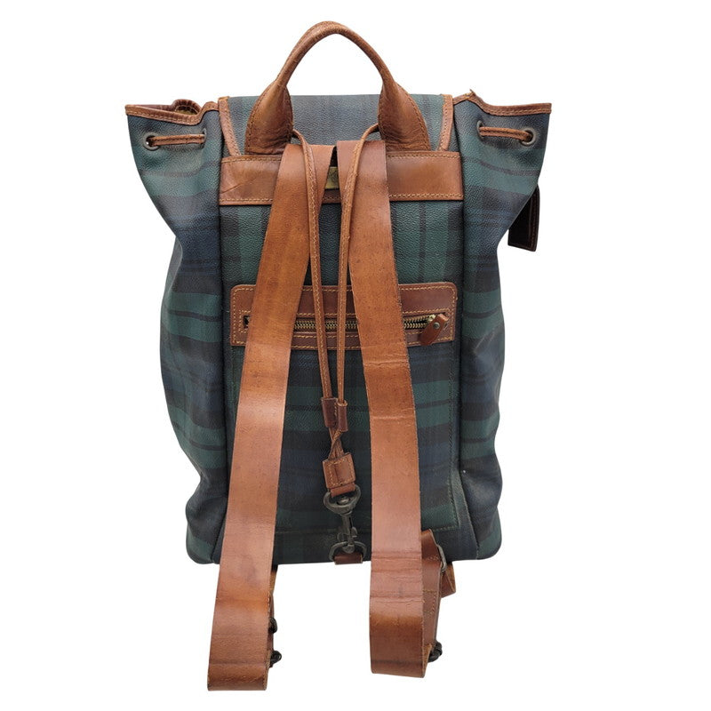 【現状渡し品】【メンズ/レディース】 BLACKWATCH LEATHER BACKPACK ブラックウォッチ レザー バックパック リュック バッグ カバン 鞄 188-260330-as-34-izu カラー：マルチカラー 万代Net店