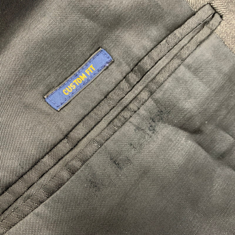 【現状渡し品】【メンズ】 イタリア製 WOOL SUIT SET UP ウール スーツ セットアップ 147-260330-cs-10-izu サイズ：41L カラー：チャコール 万代Net店