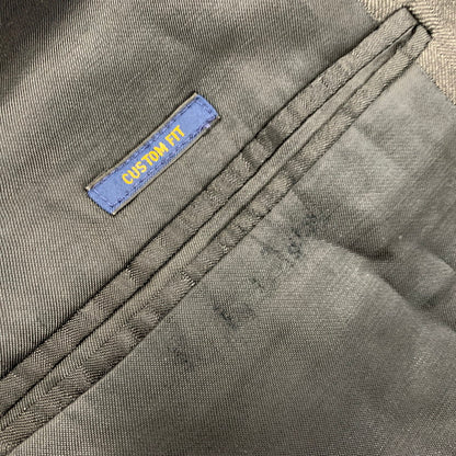 【現状渡し品】【メンズ】 イタリア製 WOOL SUIT SET UP ウール スーツ セットアップ 147-260330-cs-10-izu サイズ：41L カラー：チャコール 万代Net店