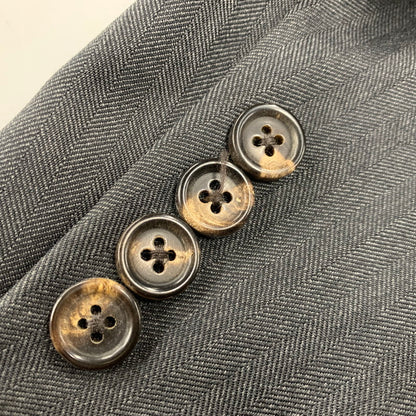 【現状渡し品】【メンズ】 イタリア製 WOOL SUIT SET UP ウール スーツ セットアップ 147-260330-cs-10-izu サイズ：41L カラー：チャコール 万代Net店