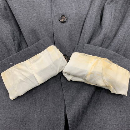 【現状渡し品】【メンズ】 イタリア製 WOOL SUIT SET UP ウール スーツ セットアップ 147-260330-cs-10-izu サイズ：41L カラー：チャコール 万代Net店