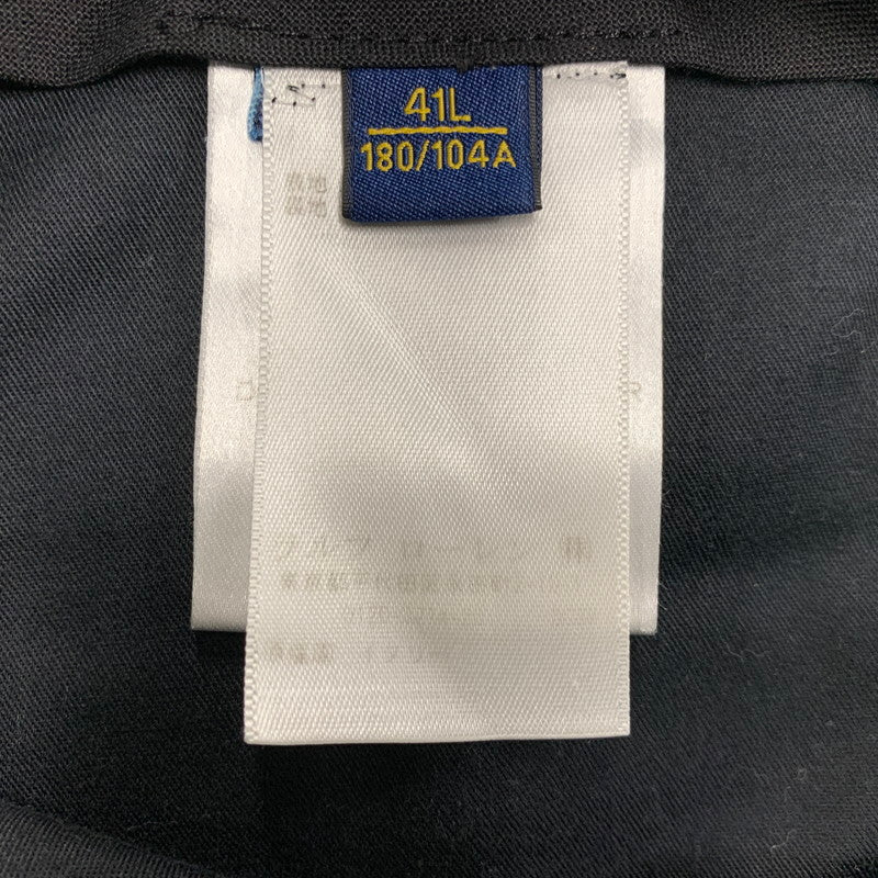 【現状渡し品】【メンズ】 イタリア製 WOOL SUIT SET UP ウール スーツ セットアップ 147-260330-cs-10-izu サイズ：41L カラー：チャコール 万代Net店