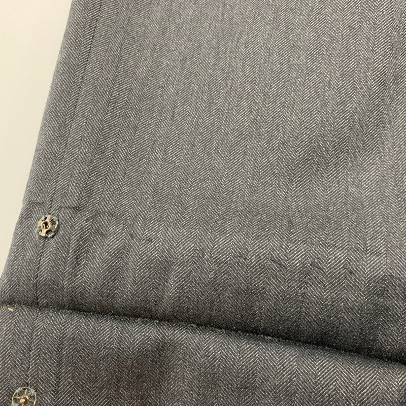 【現状渡し品】【メンズ】 イタリア製 WOOL SUIT SET UP ウール スーツ セットアップ 147-260330-cs-10-izu サイズ：41L カラー：チャコール 万代Net店