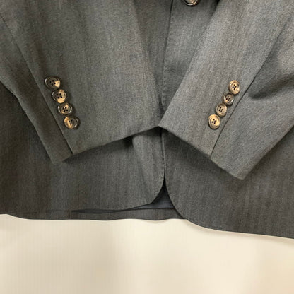 【現状渡し品】【メンズ】 イタリア製 WOOL SUIT SET UP ウール スーツ セットアップ 147-260330-cs-10-izu サイズ：41L カラー：チャコール 万代Net店