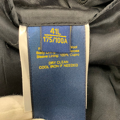 【現状渡し品】【メンズ】 イタリア製 WOOL SUIT SET UP ウール スーツ セットアップ 147-260330-cs-10-izu サイズ：41L カラー：チャコール 万代Net店