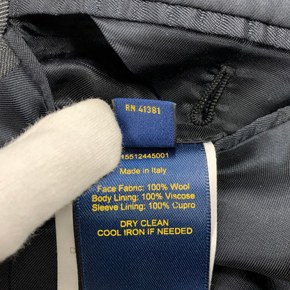 【現状渡し品】【メンズ】 イタリア製 WOOL SUIT SET UP ウール スーツ セットアップ 147-260330-cs-10-izu サイズ：41L カラー：チャコール 万代Net店