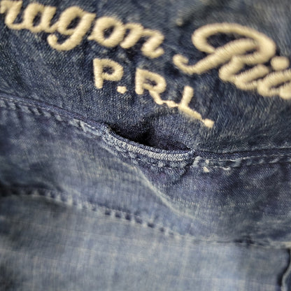 【中古品】【メンズ】 RIPSTOP WORK SHIRT DRAGON RIDER 710693099001 リップストップワークシャツ 長袖 トップス 147-260330-as-09-izu サイズ：M カラー：インディゴ 万代Net店