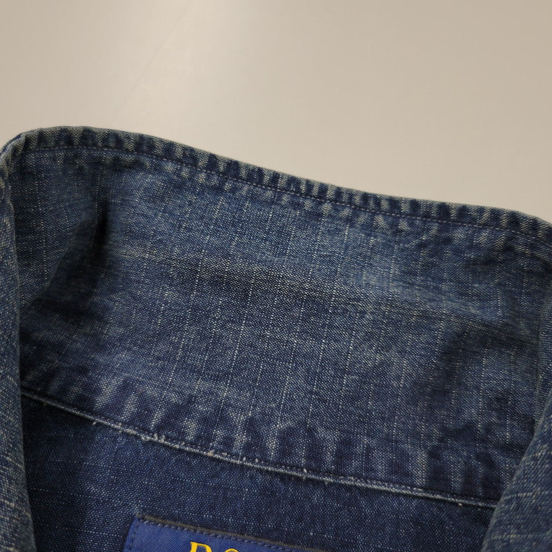 【中古品】【メンズ】 RIPSTOP WORK SHIRT DRAGON RIDER 710693099001 リップストップワークシャツ 長袖 トップス 147-260330-as-09-izu サイズ：M カラー：インディゴ 万代Net店