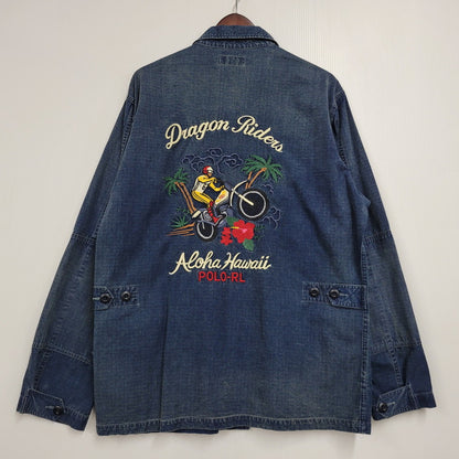【中古品】【メンズ】 RIPSTOP WORK SHIRT DRAGON RIDER 710693099001 リップストップワークシャツ 長袖 トップス 147-260330-as-09-izu サイズ：M カラー：インディゴ 万代Net店