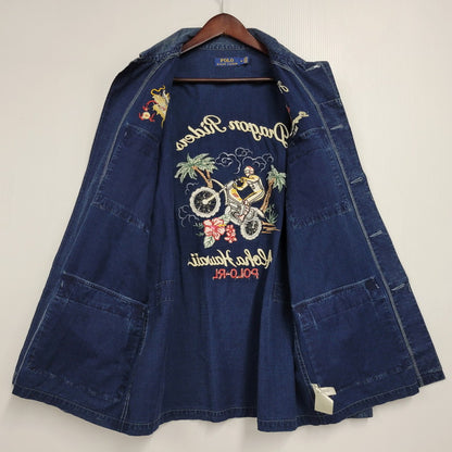 【中古品】【メンズ】 RIPSTOP WORK SHIRT DRAGON RIDER 710693099001 リップストップワークシャツ 長袖 トップス 147-260330-as-09-izu サイズ：M カラー：インディゴ 万代Net店