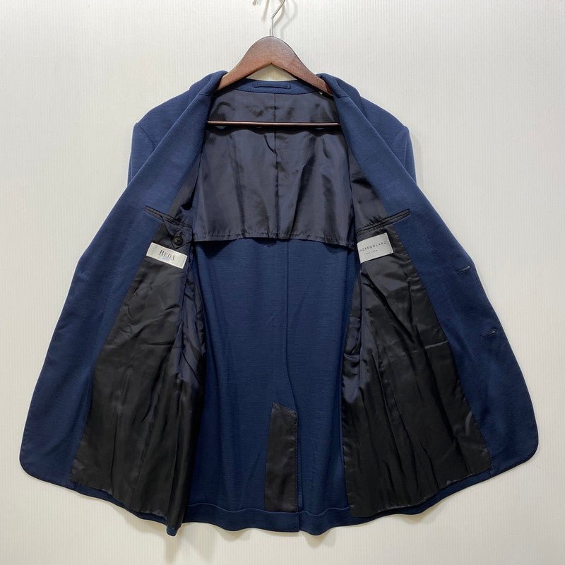 【中古品】【メンズ】 TOMORROWLAND トゥモローランド 63-04-84-07401 コットントロピカル ダブルブレステッド4Bジャケット 147-260720-ya-08-izu サイズ：48 カラー：ネイビー 万代Net店