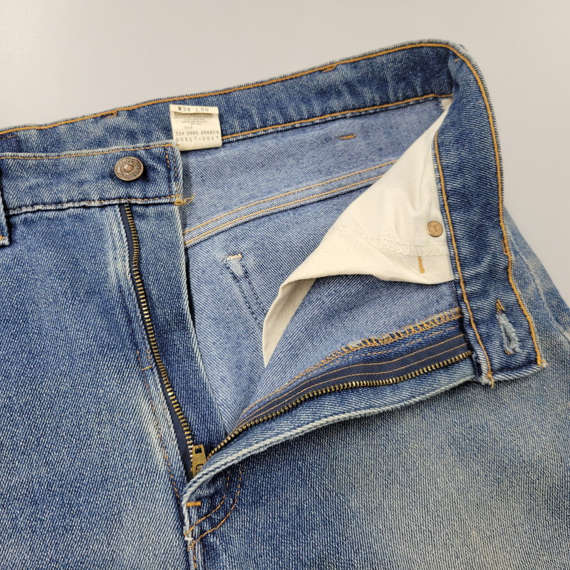 【中古品】【メンズ】 DENIM PANTS 00517-2017 デニムパンツ 刻印554 USA製 ジーンズ ボトムス 157-260330-as-11-izu サイズ：34×30 カラー：インディゴ 万代Net店