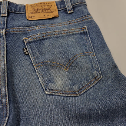 【中古品】【メンズ】 DENIM PANTS 00517-2017 デニムパンツ 刻印554 USA製 ジーンズ ボトムス 157-260330-as-11-izu サイズ：34×30 カラー：インディゴ 万代Net店