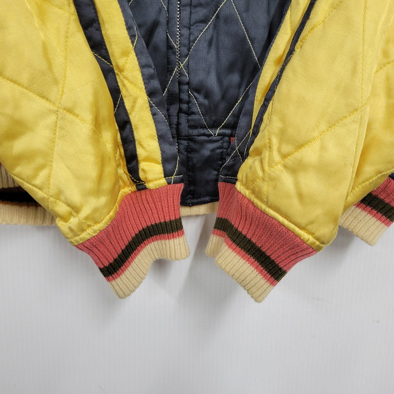 【中古品】【メンズ】 CAB CLOTHING キャブクロージング DRAGON×JAPAN MAP REVERSIBLE SOUVENIR JACKET C-AT-942 リバーシブル スーベニアジャケット スカジャン 145-260330-as-25-izu サイズ：L カラー：イエロー/ブラック 万代Net店