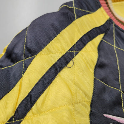 【中古品】【メンズ】 CAB CLOTHING キャブクロージング DRAGON×JAPAN MAP REVERSIBLE SOUVENIR JACKET C-AT-942 リバーシブル スーベニアジャケット スカジャン 145-260330-as-25-izu サイズ：L カラー：イエロー/ブラック 万代Net店