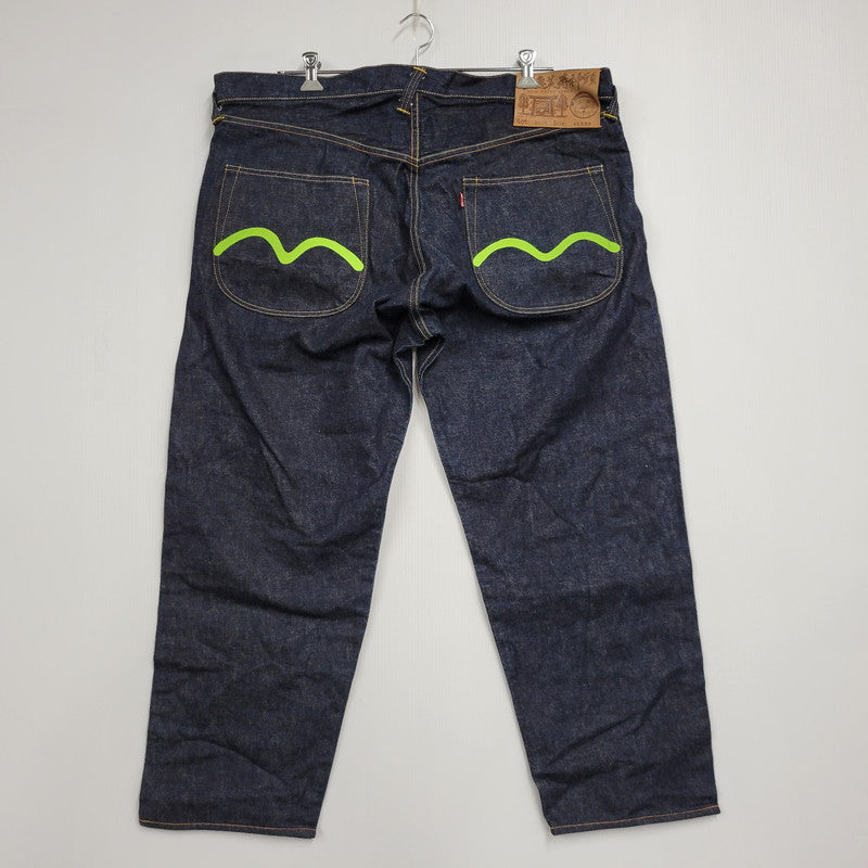 【中古品】【メンズ】 EVISU エヴィス KAMOME DENIM PANTS LOT:2020 カモメ デニムパンツ 新恵美寿神頭 ジーンズ 156-260330-as-12-izu サイズ：42×32 カラー：インディゴ 万代Net店
