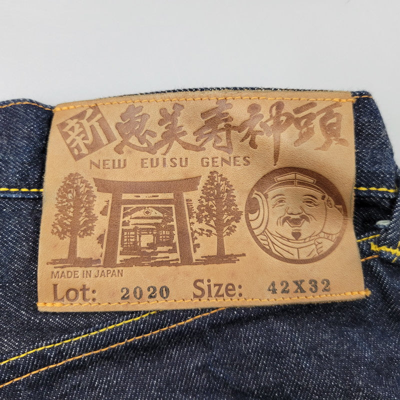 【中古品】【メンズ】 EVISU エヴィス KAMOME DENIM PANTS LOT:2020 カモメ デニムパンツ 新恵美寿神頭 ジーンズ 156-260330-as-12-izu サイズ：42×32 カラー：インディゴ 万代Net店