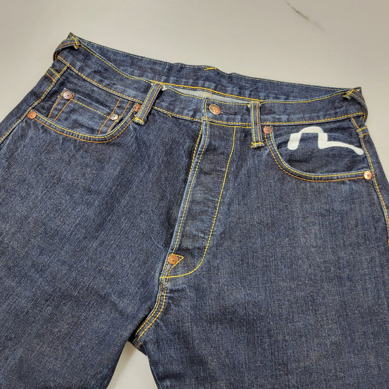 【中古品】【メンズ】 EVISU GENES OSAKA エヴィス KAMOME MANY POCKETS DENIM PANTS カモメ 戎 デニムパンツ ジーンズ 156-260330-as-13-izu サイズ：32 カラー：インディゴ 万代Net店