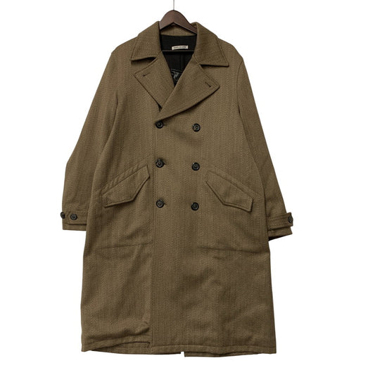 【中古品】【メンズ】 M4211LBB LONG DB BUTA COAT BROKEN TWEED ロング コート ブロークン ツイード アウター 141-260330-cs-04-izu サイズ：46 カラー：ブラウン 万代Net店