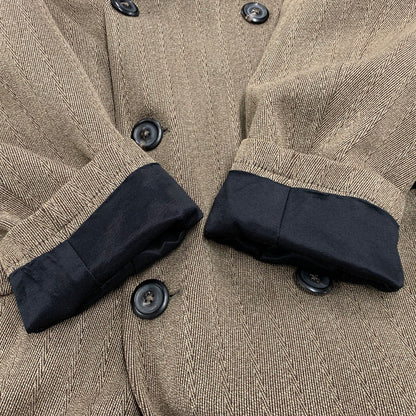 【中古品】【メンズ】 M4211LBB LONG DB BUTA COAT BROKEN TWEED ロング コート ブロークン ツイード アウター 141-260330-cs-04-izu サイズ：46 カラー：ブラウン 万代Net店
