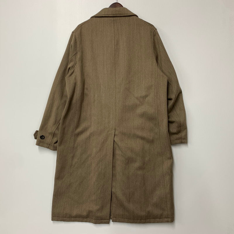 【中古品】【メンズ】 M4211LBB LONG DB BUTA COAT BROKEN TWEED ロング コート ブロークン ツイード アウター 141-260330-cs-04-izu サイズ：46 カラー：ブラウン 万代Net店