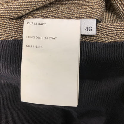 【中古品】【メンズ】 M4211LBB LONG DB BUTA COAT BROKEN TWEED ロング コート ブロークン ツイード アウター 141-260330-cs-04-izu サイズ：46 カラー：ブラウン 万代Net店