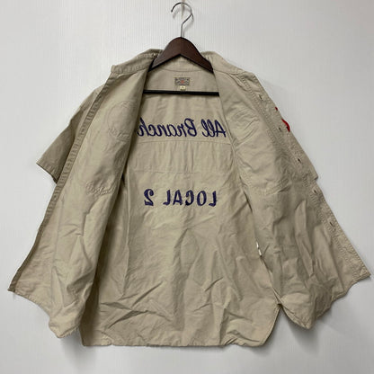 【中古品】【メンズ】 Buzz Rickson's バズリクソンズ SS WORK SHIRT ショートスリーブ ワークシャツ トップス 半袖 145-260404-kh-06-izu サイズ：15-15 1/2 カラー：アイボリー 万代Net店