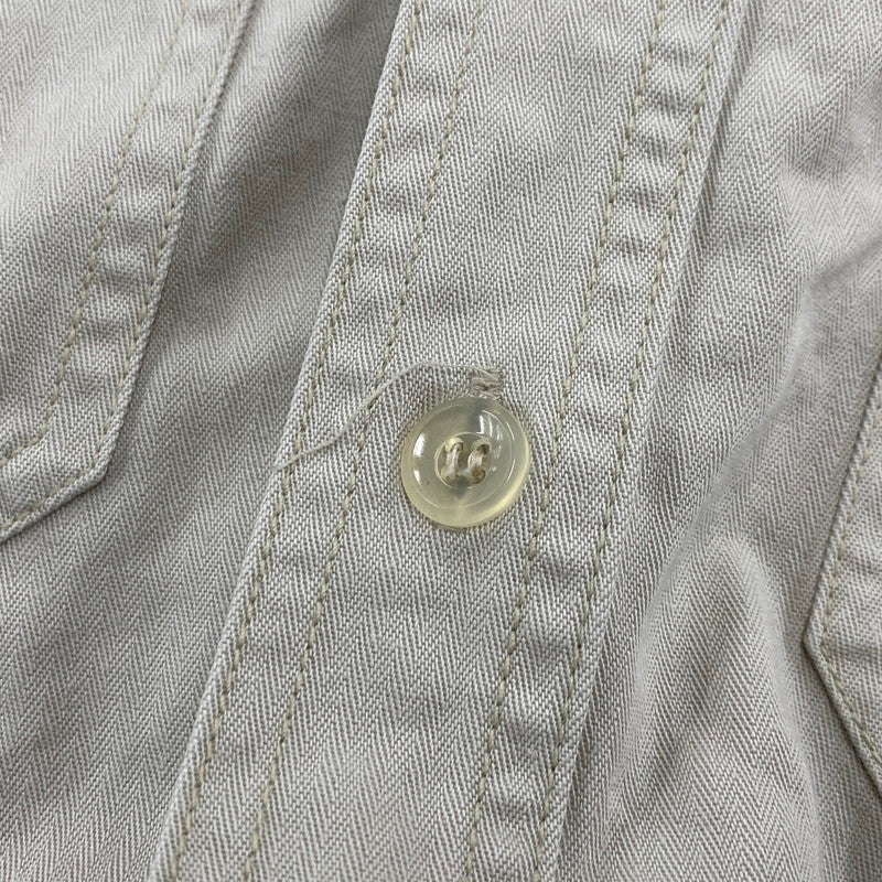 【中古品】【メンズ】 Buzz Rickson's バズリクソンズ SS WORK SHIRT ショートスリーブ ワークシャツ トップス 半袖 145-260404-kh-06-izu サイズ：15-15 1/2 カラー：アイボリー 万代Net店
