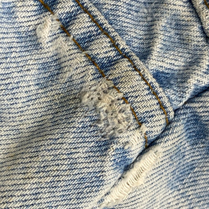 【現状渡し品】【メンズ】 20505-0217 刻印532 USA製 80’S DENIM PANTS デニム パンツ ズボン ボトムス 157-260331-ya-09-izu サイズ：下記参照 カラー：ライトインディゴ 万代Net店
