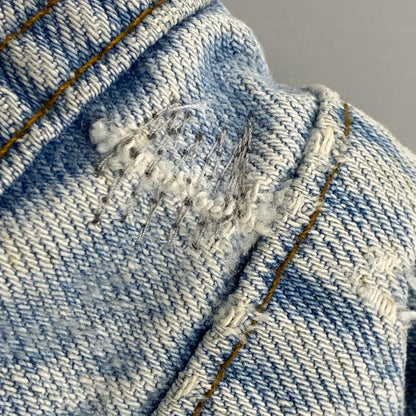 【現状渡し品】【メンズ】 20505-0217 刻印532 USA製 80’S DENIM PANTS デニム パンツ ズボン ボトムス 157-260331-ya-09-izu サイズ：下記参照 カラー：ライトインディゴ 万代Net店