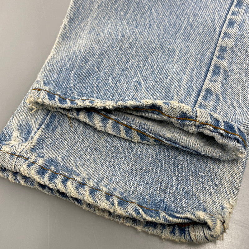【現状渡し品】【メンズ】 20505-0217 刻印532 USA製 80’S DENIM PANTS デニム パンツ ズボン ボトムス 157-260331-ya-09-izu サイズ：下記参照 カラー：ライトインディゴ 万代Net店