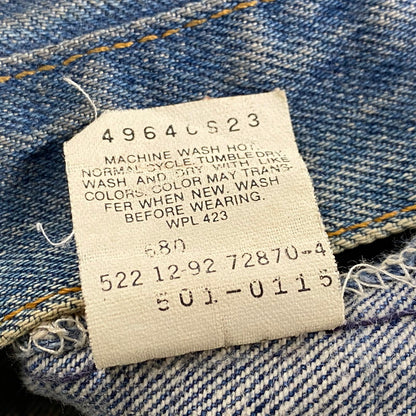 【中古品】【メンズ】 501-0115 刻印522 USA製 92年製 90’S DENIM PANTS デニム パンツ ズボン ボトムス 157-260331-ya-08-izu サイズ：38×32 カラー：インディゴ 万代Net店