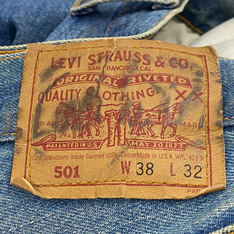 【中古品】【メンズ】 501-0115 刻印522 USA製 92年製 90’S DENIM PANTS デニム パンツ ズボン ボトムス 157-260331-ya-08-izu サイズ：38×32 カラー：インディゴ 万代Net店