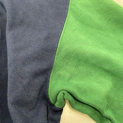【中古品】【メンズ】 XLARGE エクストララージ 101223012011 RETRO CREWNECK SWEAT レトロ クルーネック スウェット トップス 142-260404-kh-05-izu サイズ：L カラー：ネイビー×グリーン 万代Net店