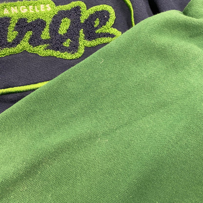 【中古品】【メンズ】 XLARGE エクストララージ 101223012011 RETRO CREWNECK SWEAT レトロ クルーネック スウェット トップス 142-260404-kh-05-izu サイズ：L カラー：ネイビー×グリーン 万代Net店