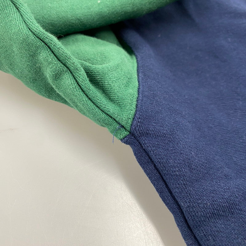 【中古品】【メンズ】 XLARGE エクストララージ 101223012011 RETRO CREWNECK SWEAT レトロ クルーネック スウェット トップス 142-260404-kh-05-izu サイズ：L カラー：ネイビー×グリーン 万代Net店