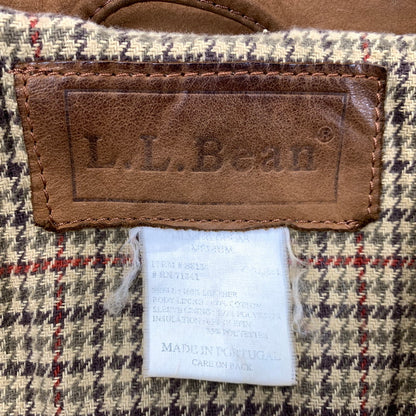 【中古品】【メンズ】 S315 ポルトガル製 90S THINSULATE 千鳥柄 LINER LEATHER CAR COAT シンサレート ライナー レザー カー コート アウター 146-260331-cs-17-izu サイズ：M カラー：ブラウン 万代Net店
