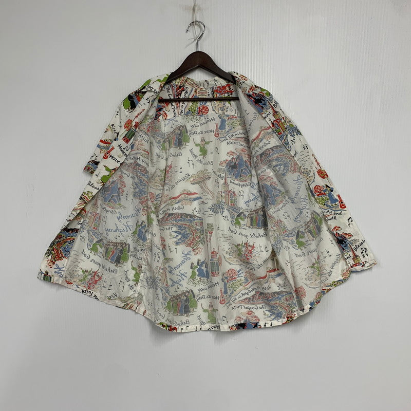 【中古品】【メンズ】 COOTIE PRODUCTIONS クーティー プロダクションズ S S ショートスリーブ NUNS ON VACATION SEASHORE SHIRT ナンズ オン バケーション シーショア シャツ トップス 半袖 142-260531-ya-11-izu サイズ：L カラー：ホワイト系 万代Net店